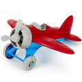 : Airplane - Red - Toy Vehicle, Spinning Propeller, Rounded Wings, Recycled Material, Flying High Aviation Pretend Play, Kids & Toddlers 1+