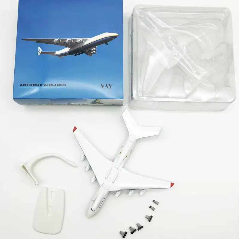 20Cm Ukraine Antonov AN225 Mriya Metal Model Airplane 1:400 Scale Aircraft Aviation Miniature Plane for Collections