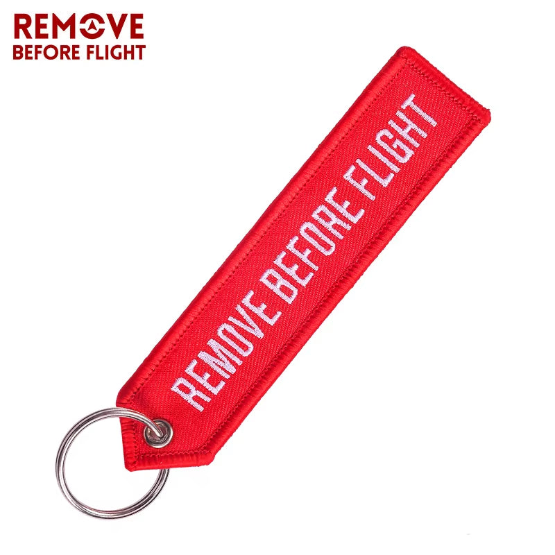 OEM Keychain Berloques Red Embroidery Highlight Key Fobs Chains Jewelry Aviation Gifts Chaveiro Masculino