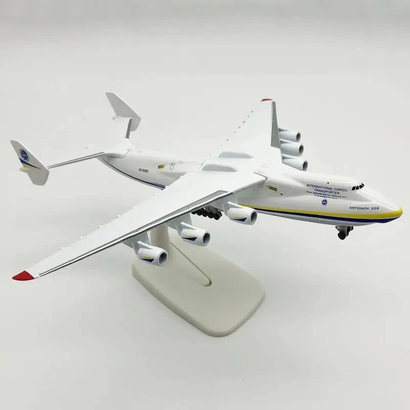 20Cm Ukraine Antonov AN225 Mriya Metal Model Airplane 1:400 Scale Aircraft Aviation Miniature Plane for Collections