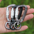 Carabiner for Securing Pets Dog Rope Harness Fix Clip Automatic Lock Design Aluminum Alloy Camping Accessories Carabiner Keyring