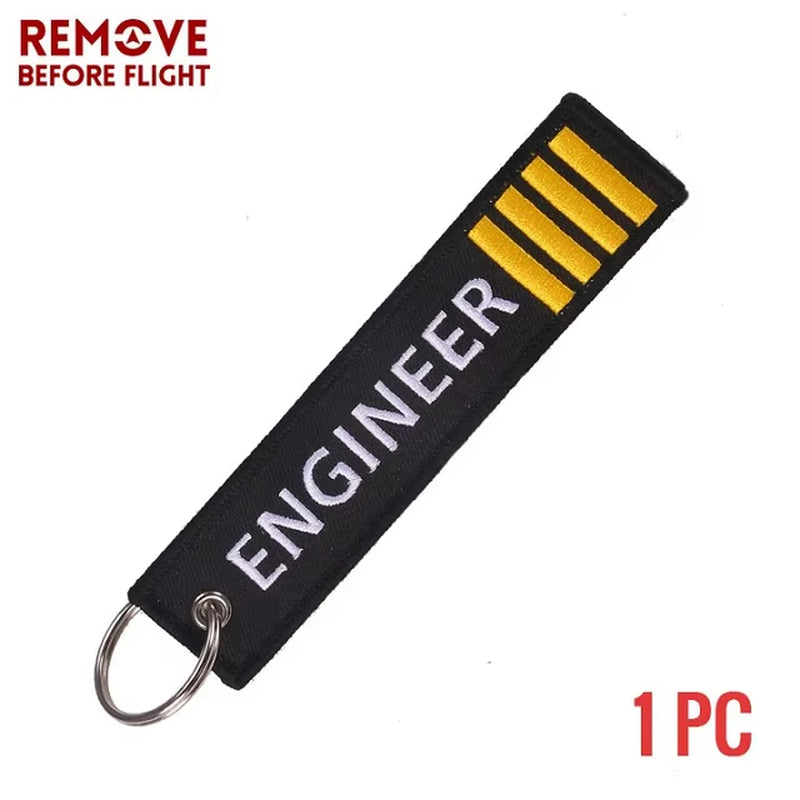 OEM Keychain Berloques Red Embroidery Highlight Key Fobs Chains Jewelry Aviation Gifts Chaveiro Masculino