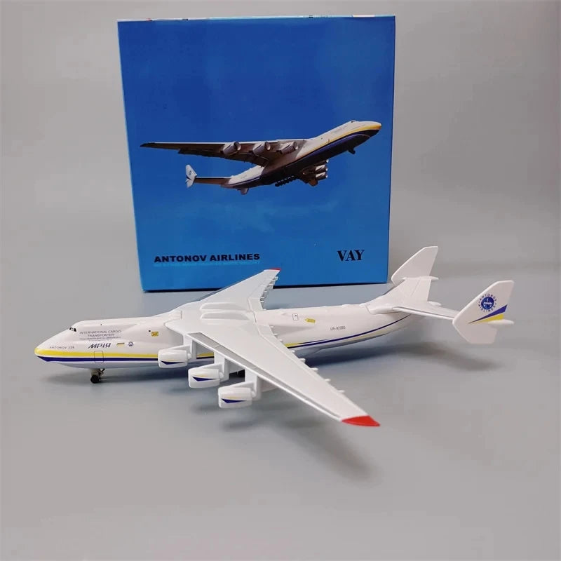 20Cm Ukraine Antonov AN225 Mriya Metal Model Airplane 1:400 Scale Aircraft Aviation Miniature Plane for Collections